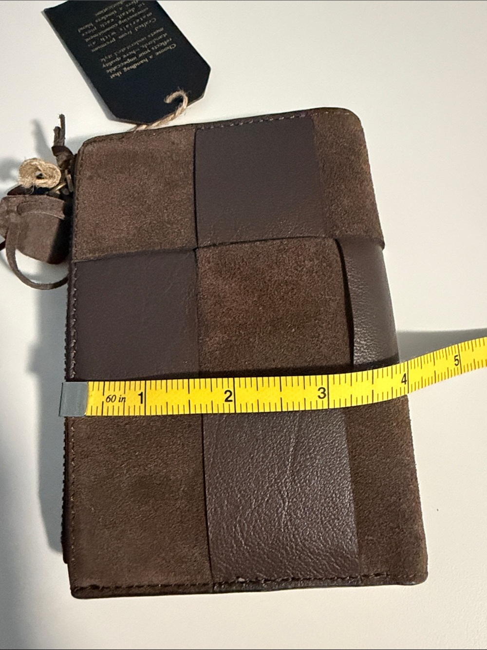 Genuine Merchandise Brown Patchwork Leather Zip Wallet - Picture 6 of 6